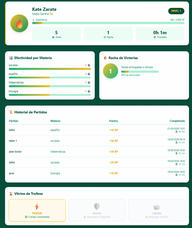 Hero Planner - Plataforma educativa gamificada